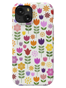 scandinavian flower phone case